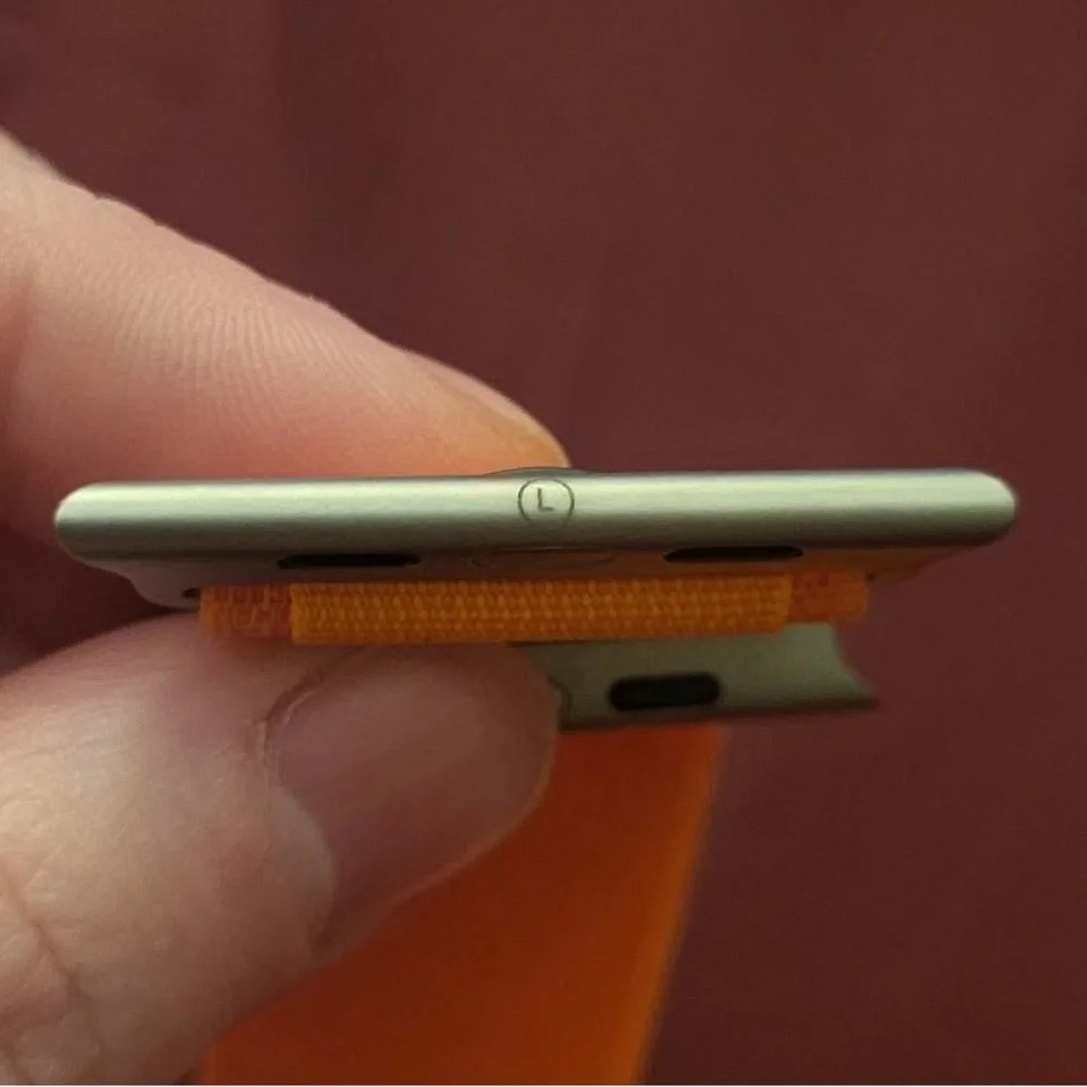 Apple Watch Ultra Band 49mm Trail Loop Orange Gray Hook Rugged‎ Sport - Picture 7 of 7